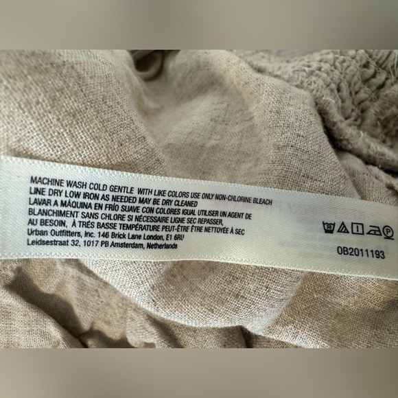 Anthropologie Wide Leg Pull On Pant Linen Viscose Relaxed Lagenlook Boho Medium - Picture 10 of 10